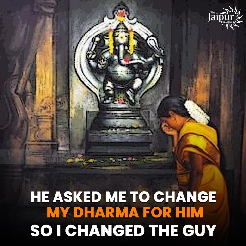 If he asks you to change your Dharma, Change the Guy!⁩
